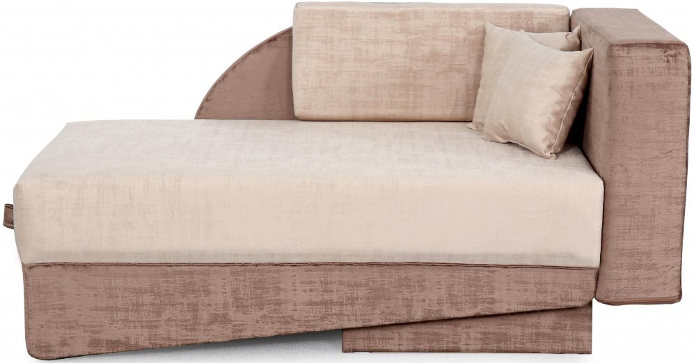 Диван-тахта Джеки 2 стандарт 76х197 левая вариант 1 светло-коричневая