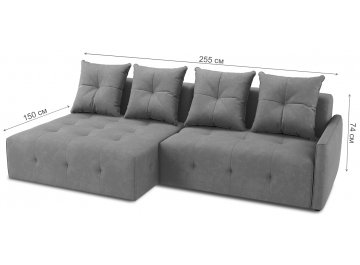 Диван угловой B3.1 Bronks левый