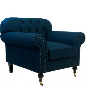 Классическое кресло Kavita Dark Blue