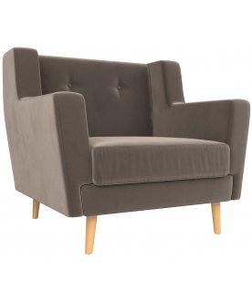 Кресло Ривер-Арт велюр коричневый