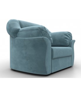 Кресло Карнелла бирюзовый велюр