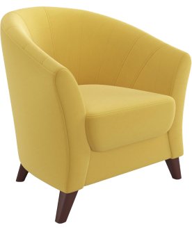 Кресло Line желтый микровелюр
