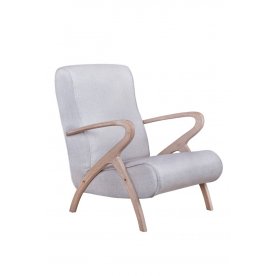 Низкое кресло Fobos light grey