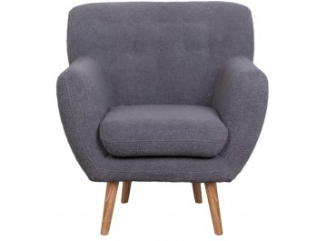 Низкое кресло Fuller Grey Boucle