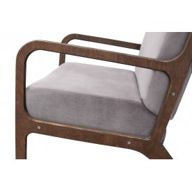 Низкое кресло Mody Grey