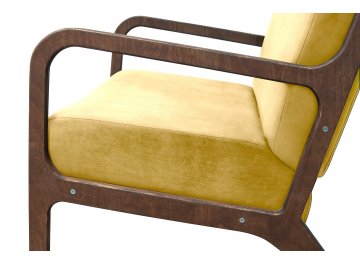 Низкое кресло Mody Yellow