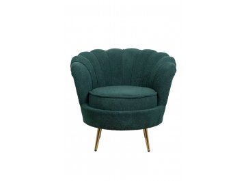 Низкое кресло Pearl Green Boucle