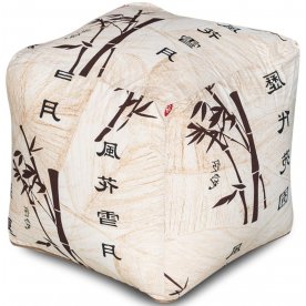 Пуф Куб Стебли бамбука