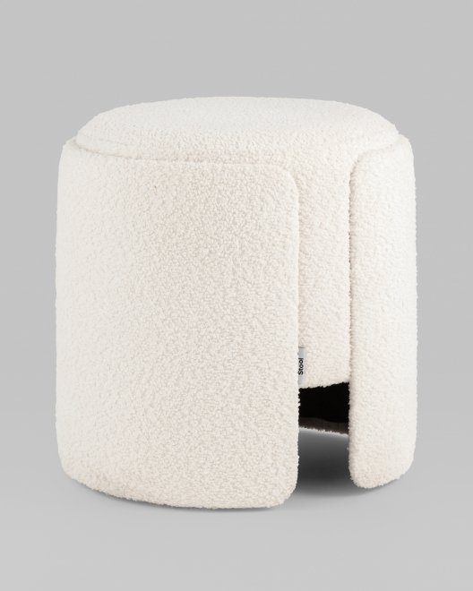 Пуф Келмор букле белый