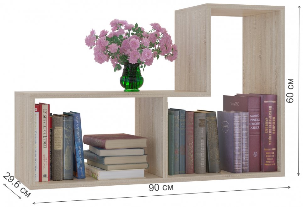 Модульный элемент для сборного стеллажа ПК-9 дуб сонома