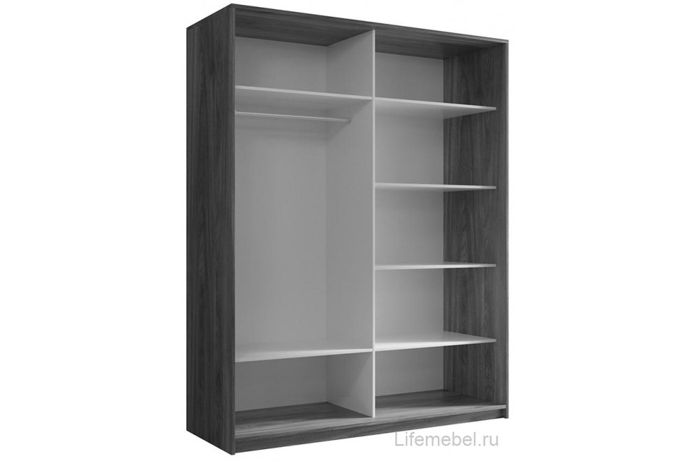 Шкаф-купе Кааппи 2 160х60 белый бриллиант