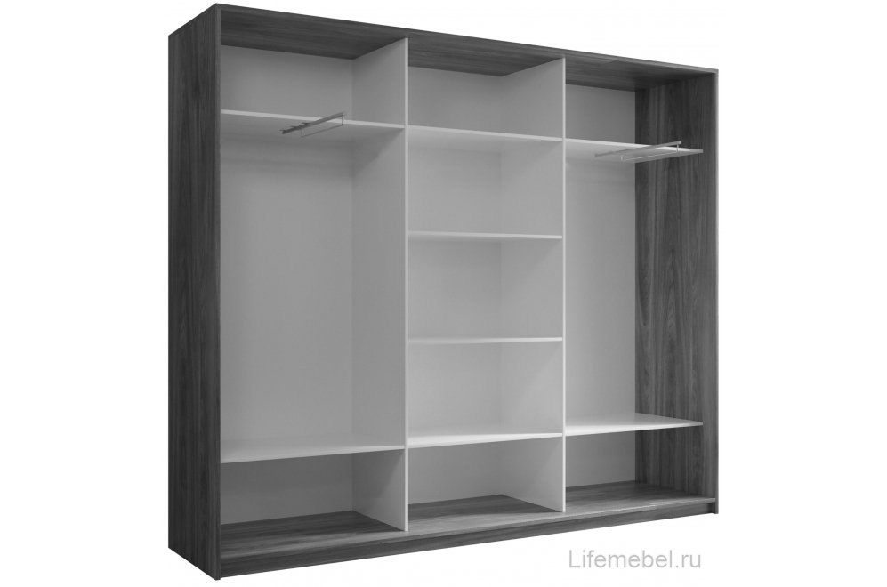 Шкаф-купе Кааппи 4 210х45 белый бриллиант