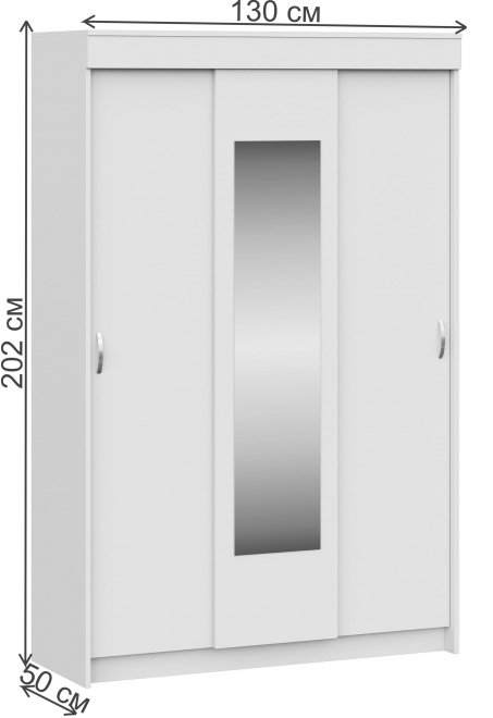 Шкаф-купе Тэсса серый / антрацит