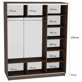 Шкаф-купе D3-07 240х60
