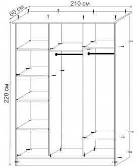 Шкаф-купе Дуэт-3