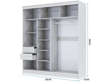 Шкаф-купе Москана-1 2 м