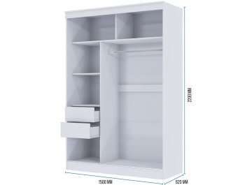 Шкаф-купе Москана-2 1,5 м