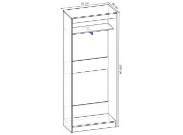 Шкаф-купе Риф 2 ШК.017.800-31 вариант 6