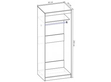 Шкаф-купе Риф 2 ШК.019.800-30 вариант 5