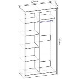 Шкаф-купе Риф 2 ШК.023.1000-01