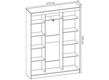 Шкаф-купе Риф 3 ШК.025.2100-01