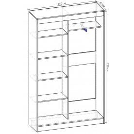 Шкаф-купе Стандарт 2 ШК.004.1400-09