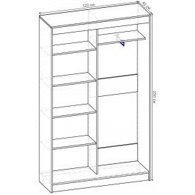 Шкаф-купе Стандарт 2 ШК.005.1200-08