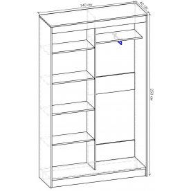 Шкаф-купе Стандарт 2 ШК.005.1400-08