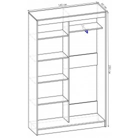 Шкаф-купе Стандарт 2 ШК.005.1400-09