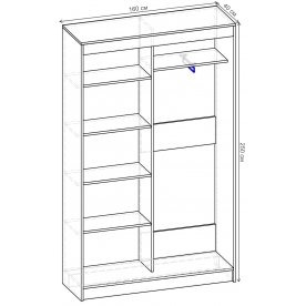Шкаф-купе Стандарт 2 ШК.005.1600-09