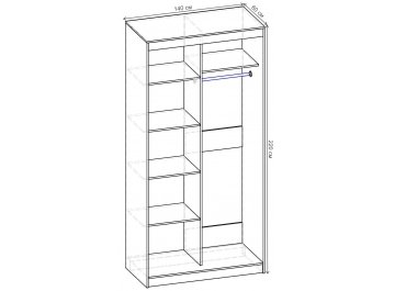 Шкаф-купе Стандарт 2 ШК.006.1400-09