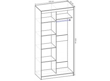 Шкаф-купе Стандарт 2 ШК.006.1600-08