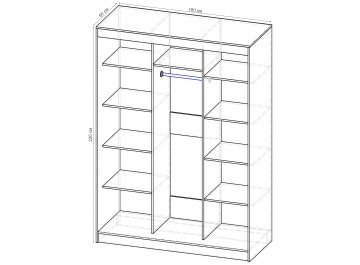Шкаф-купе Стандарт 3 ШК.010.1800-08
