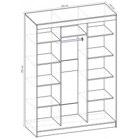 Шкаф-купе Стандарт 3 ШК.011.2000-09