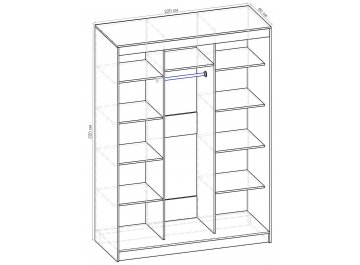 Шкаф-купе Стандарт Комбо 3.1 ШК.010.2200-19