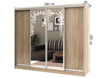 Шкаф-купе Стандарт Комбо 4.3 ШК.015.2600-08 / 18