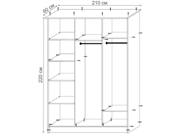 Шкаф-купе Зеркало-3