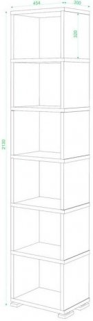 Стеллаж СБ-15/6 венге