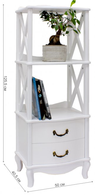 Этажерка Джульетта-2 молочный дуб