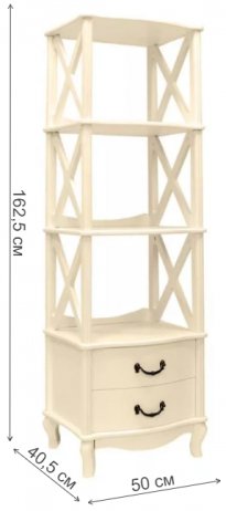 Этажерка Джульетта-3 дуб шампань