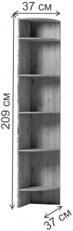 Стеллаж Комфорт №9 дуб золотистый