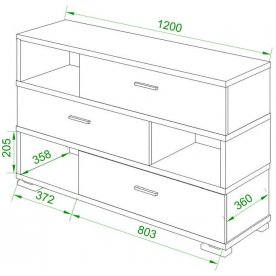 Комод Домино СБ-40/3 КШ-Ч