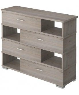 Комод Домино СБ-40/4-ПВК закругленая Н