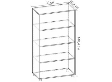 Стеллаж Стеллаж 800 СТ.037.800-00