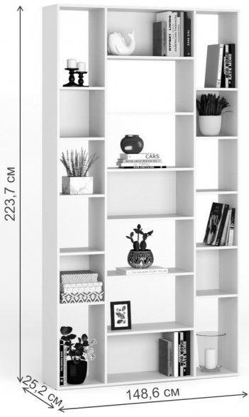 Стеллаж Алстар-13 ясень светлый