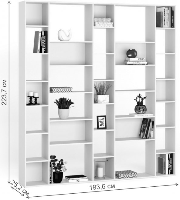 Стеллаж Алстар-17 МХ белый