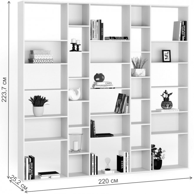 Стеллаж Алстар-18 дуб молочный