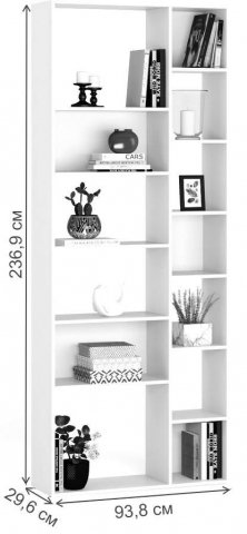 Стеллаж Алстар-22 дуб молочный