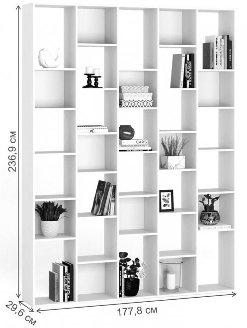 Стеллаж Алстар-25 ясень темный