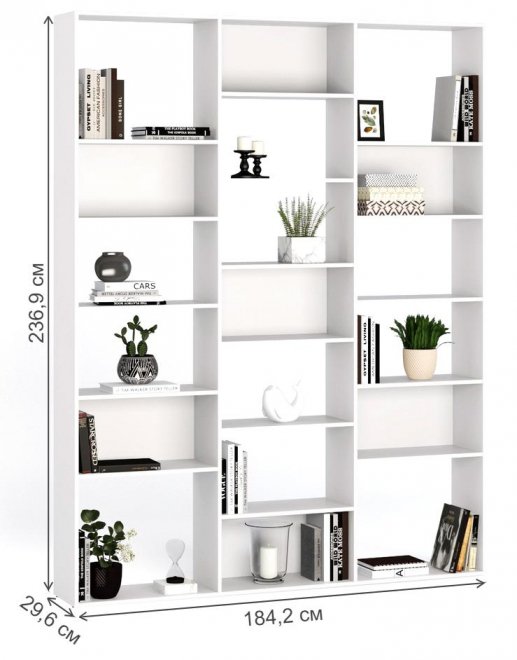 Стеллаж Алстар-26 белый